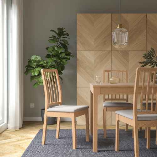 IKEA EKEDALEN Chair Oak Orrsta Light Grey Dining Chair Urban Sales